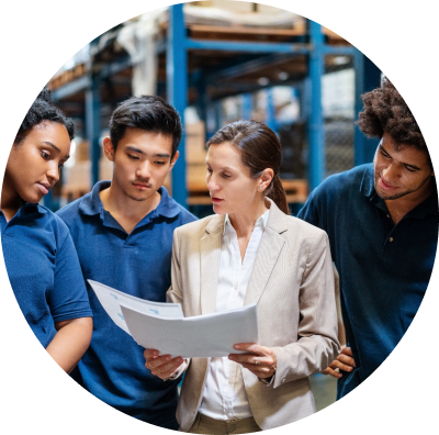 Employer with employees