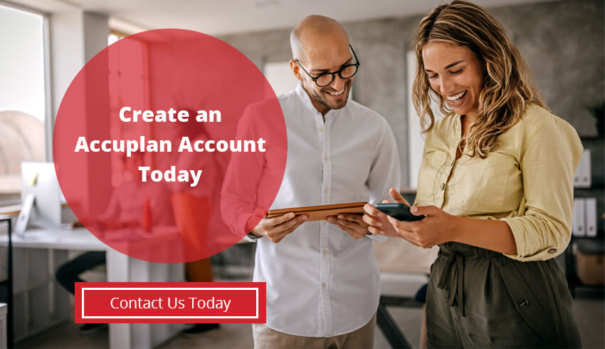 create an account with Accuplan