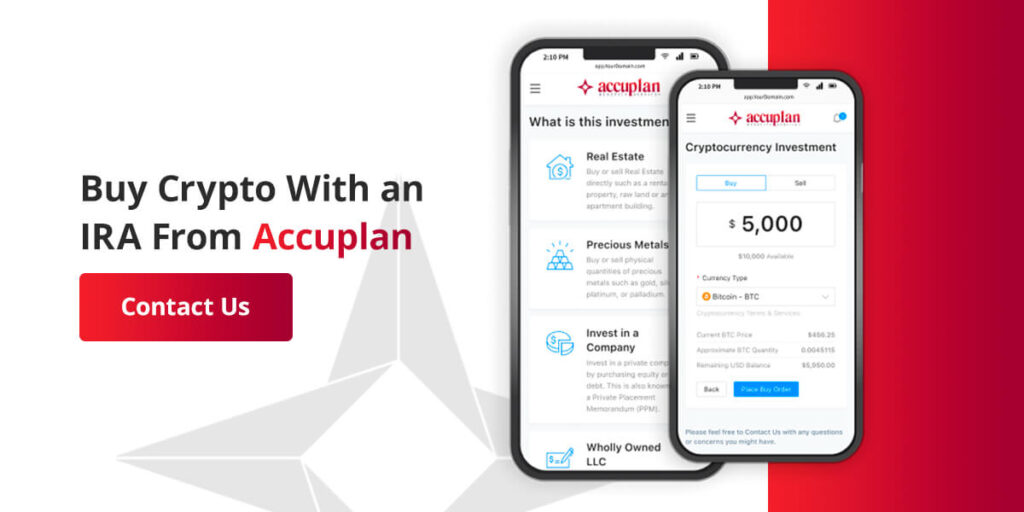 buy crypto with an IRA from Accuplan