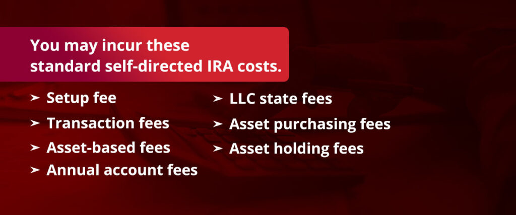 standard self-directed IRA costs