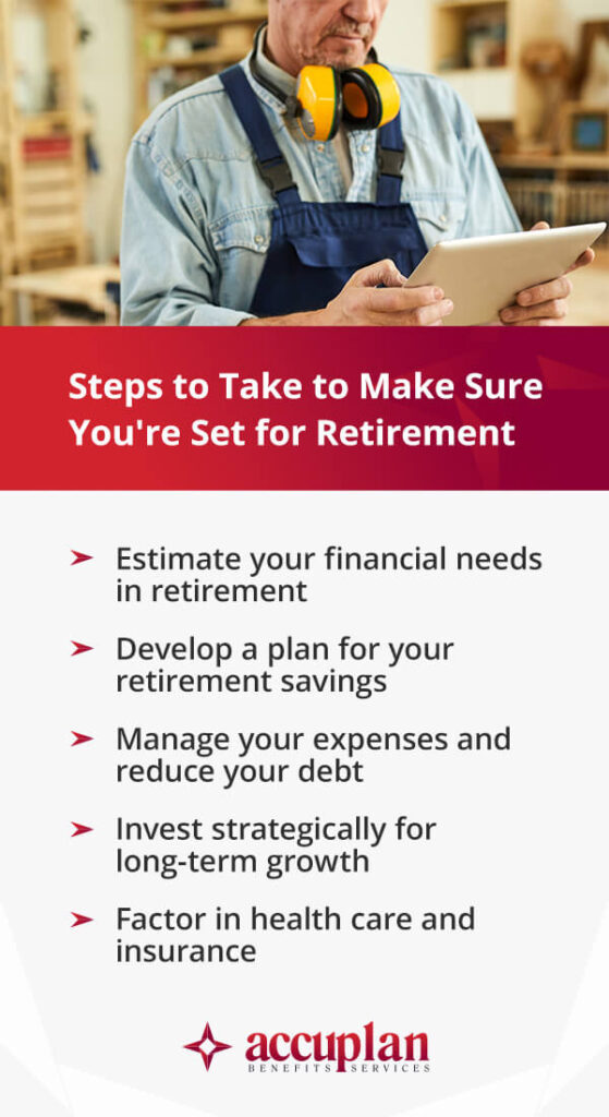steps to take to make sure you are ready for retirement