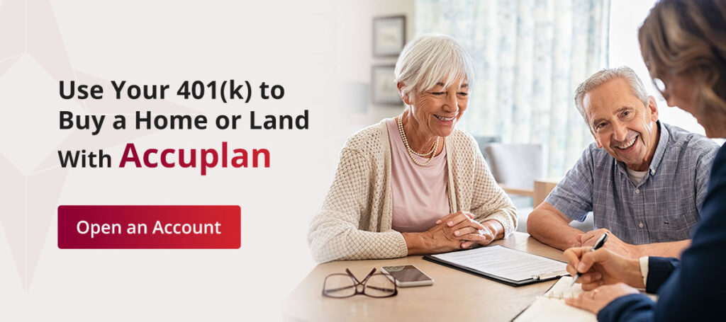 use your 401k to buy a home or land